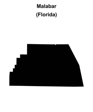 Malabar (Florida) boş ana hat haritası