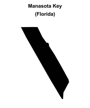 Manasota Anahtarı (Florida) boş ana hat haritası