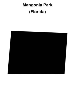 Mangonia Park (Florida) boş ana hat haritası