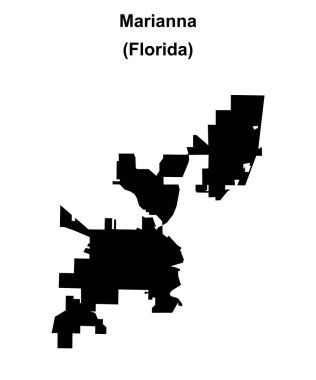 Marianna (Florida) boş ana hat haritası