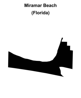 Miramar Sahili (Florida) boş ana hat haritası