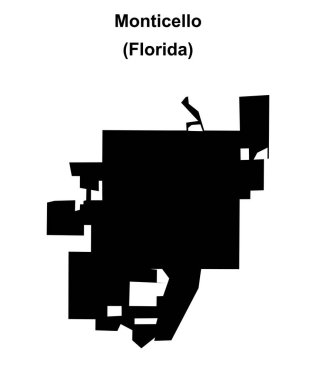 Monticello (Florida) boş ana hat haritası