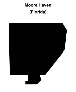 Moore Haven (Florida) boş ana hat haritası
