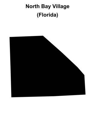 North Bay Village (Florida) boş ana hat haritası