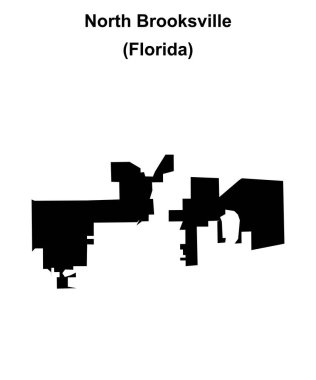 Kuzey Brooksville (Florida) boş ana hat haritası