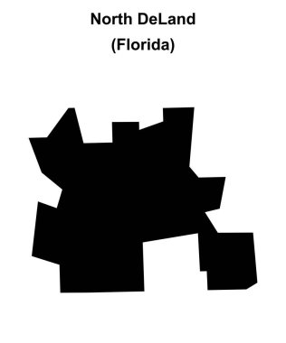 Kuzey Deland (Florida) boş ana hat haritası