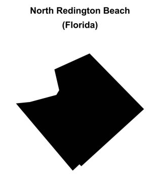 Kuzey Redington Sahili (Florida) boş ana hat haritası