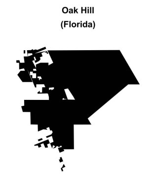Oak Hill (Florida) boş ana hat haritası