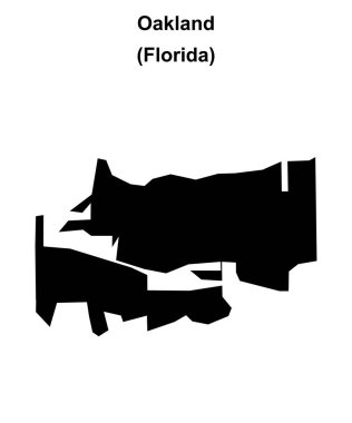 Oakland (Florida) boş ana hat haritası