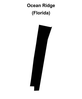 Okyanus Sırtı (Florida) boş ana hat haritası