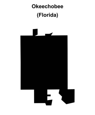 Okeechobee (Florida) boş ana hat haritası