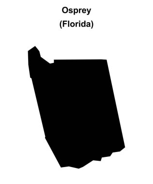 Osprey (Florida) boş ana hat haritası