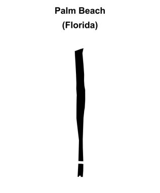 Palm Beach (Florida) boş ana hat haritası