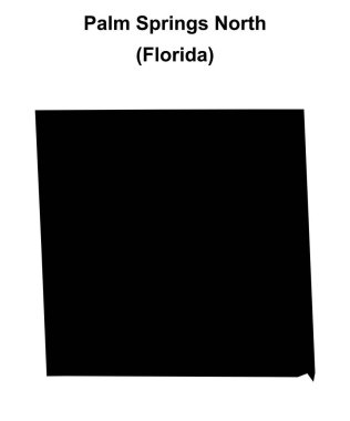 Palm Springs Kuzey (Florida) boş ana hat haritası