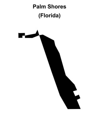 Palm Shores (Florida) boş ana hat haritası