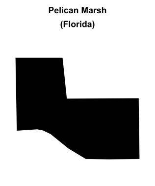 Pelikan Bataklığı (Florida) boş ana hat haritası