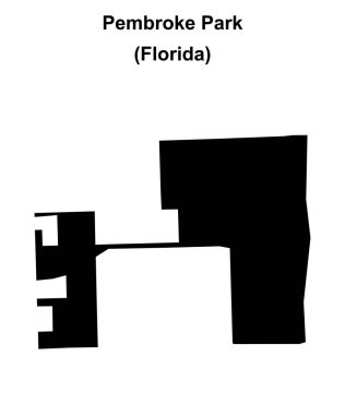 Pembroke Park (Florida) boş ana hat haritası