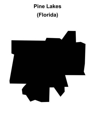 Pine Lakes (Florida) boş ana hat haritası