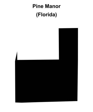 Pine Manor (Florida) boş ana hat haritası