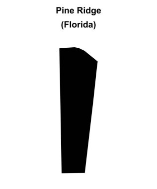 Pine Ridge (Florida) boş ana hat haritası