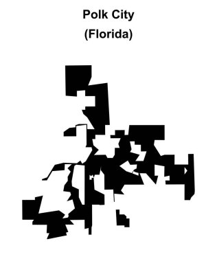 Polk City (Florida) boş ana hat haritası