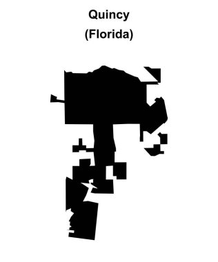 Quincy (Florida) boş ana hat haritası