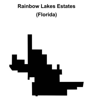 Gökkuşağı Gölleri Konutları (Florida) boş ana hat haritası