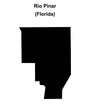 Rio Pinar (Florida) boş ana hat haritası