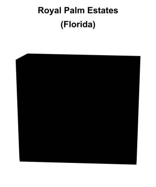 Royal Palm Estates (Florida) boş ana hat haritası