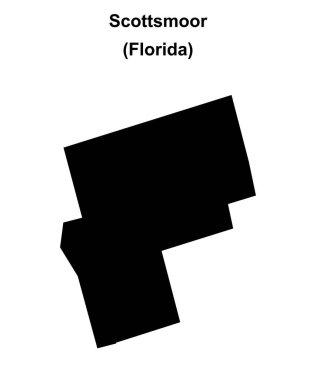 Scottsmoor (Florida) boş ana hat haritası