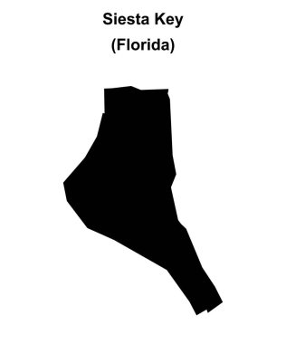 Siesta Anahtarı (Florida) boş ana hat haritası
