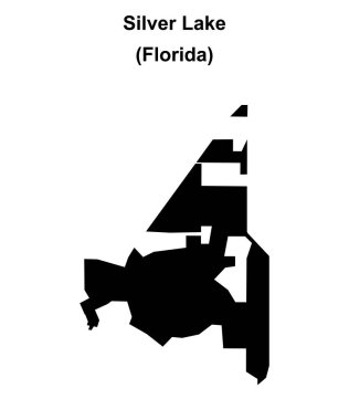 Silver Lake (Florida) boş ana hat haritası