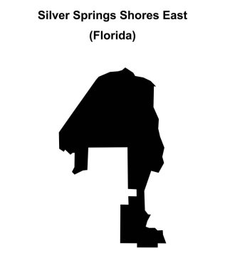 Silver Springs Sahilleri Doğu (Florida) boş ana hat haritası