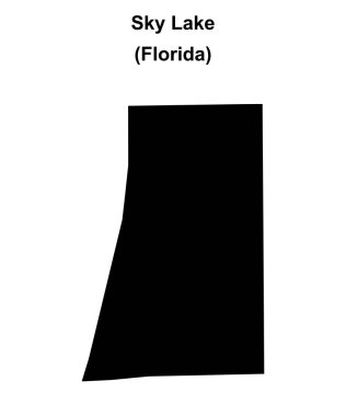 Gökyüzü Gölü (Florida) boş ana hat haritası