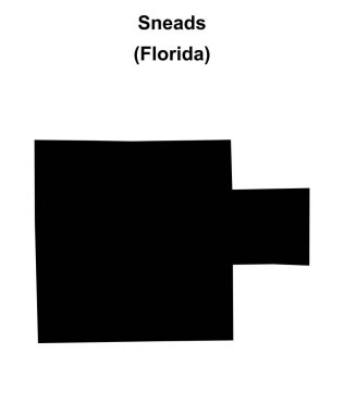 Sneads (Florida) boş ana hat haritası