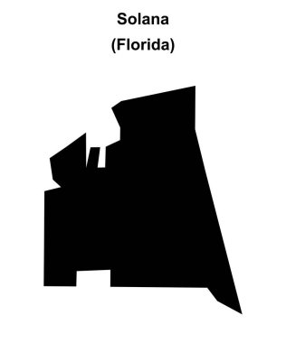 Solana (Florida) boş ana hat haritası