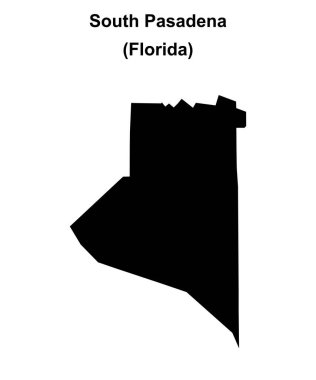 Güney Pasadena (Florida) boş ana hat haritası