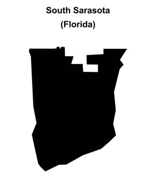 Güney Sarasota (Florida) boş ana hat haritası