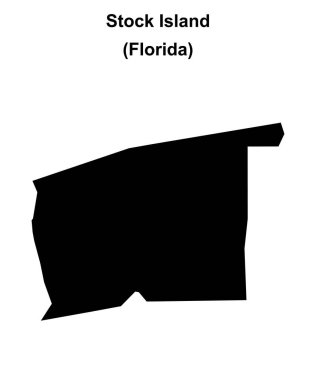 Stock Island (Florida) boş ana hat haritası