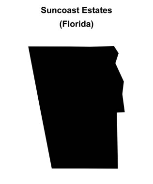 Suncoast Estates (Florida) boş ana hat haritası