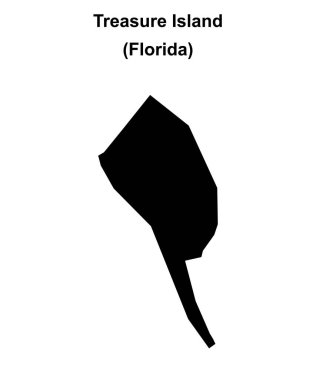 Hazine Adası (Florida) boş ana hat haritası