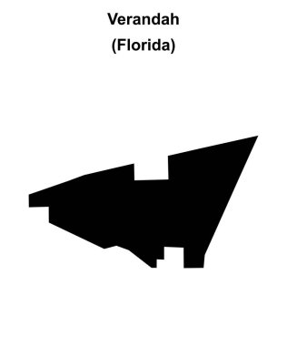 Veranda (Florida) boş ana hat haritası