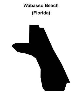 Wabasso Plajı (Florida) boş ana hat haritası