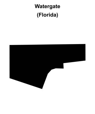 Watergate (Florida) boş ana hat haritası