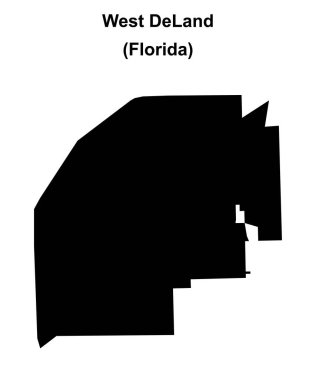 Batı DeLand (Florida) boş ana hat haritası