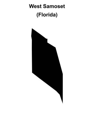 Batı Samoset (Florida) boş ana hat haritası