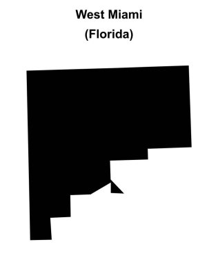 Batı Miami (Florida) boş ana hat haritası