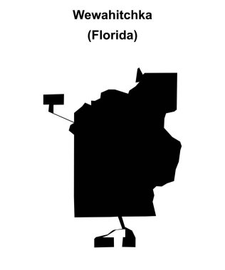 Wewahitchka (Florida) boş ana hat haritası