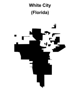 Beyaz Şehir (Florida) boş ana hat haritası