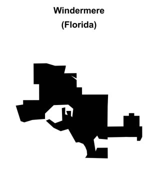 Windermere (Florida) boş ana hat haritası